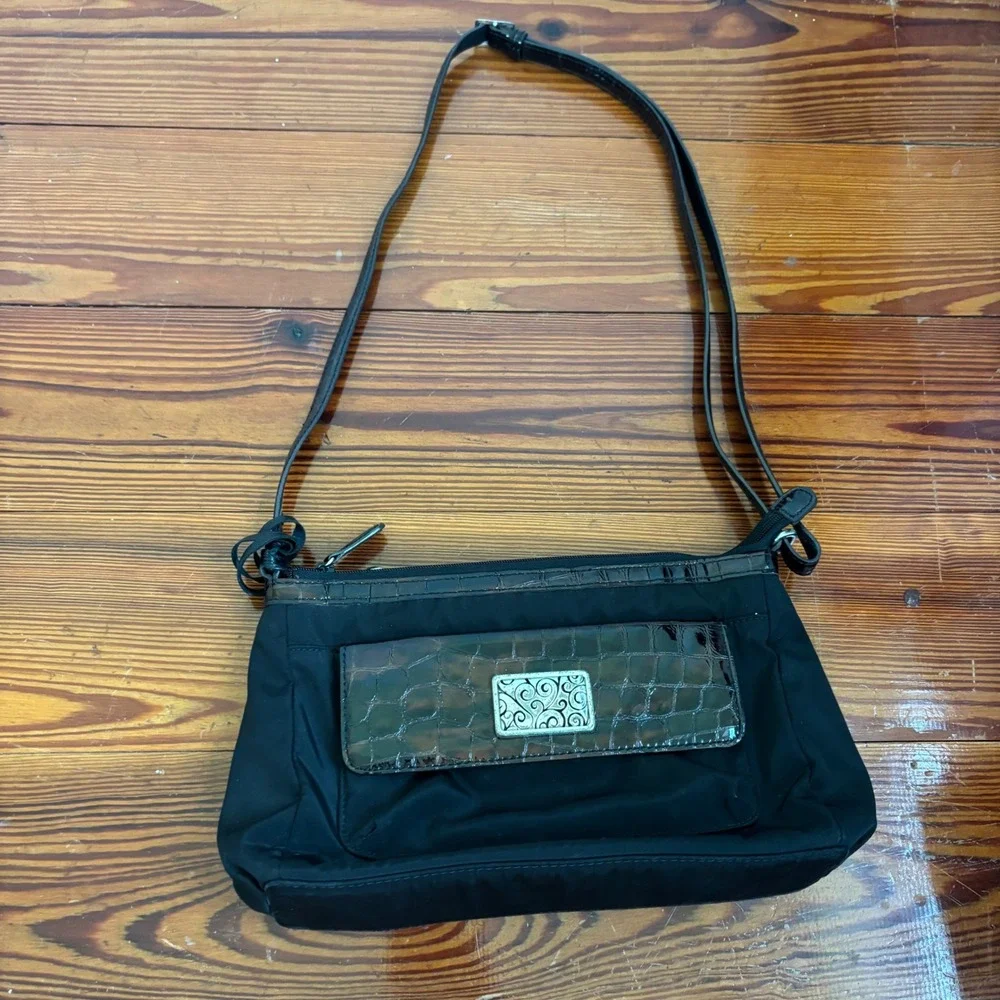 Brighton Jennifer Organizer Bag Heritage Collection Small Shoulder Bag Black